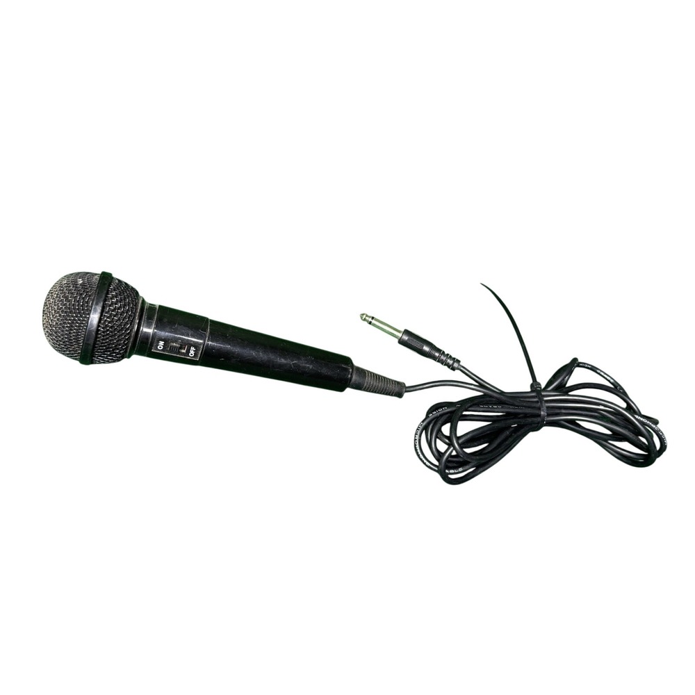 Unidirectional Dynamic Microphone Handheld Wired Vocal Mic 1/4 Inch Jack Black
